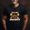 Tricou funny de Halloween „Let’s Get Smashed” – Cadoul personalizat perfect pentru petreceri și prieteni