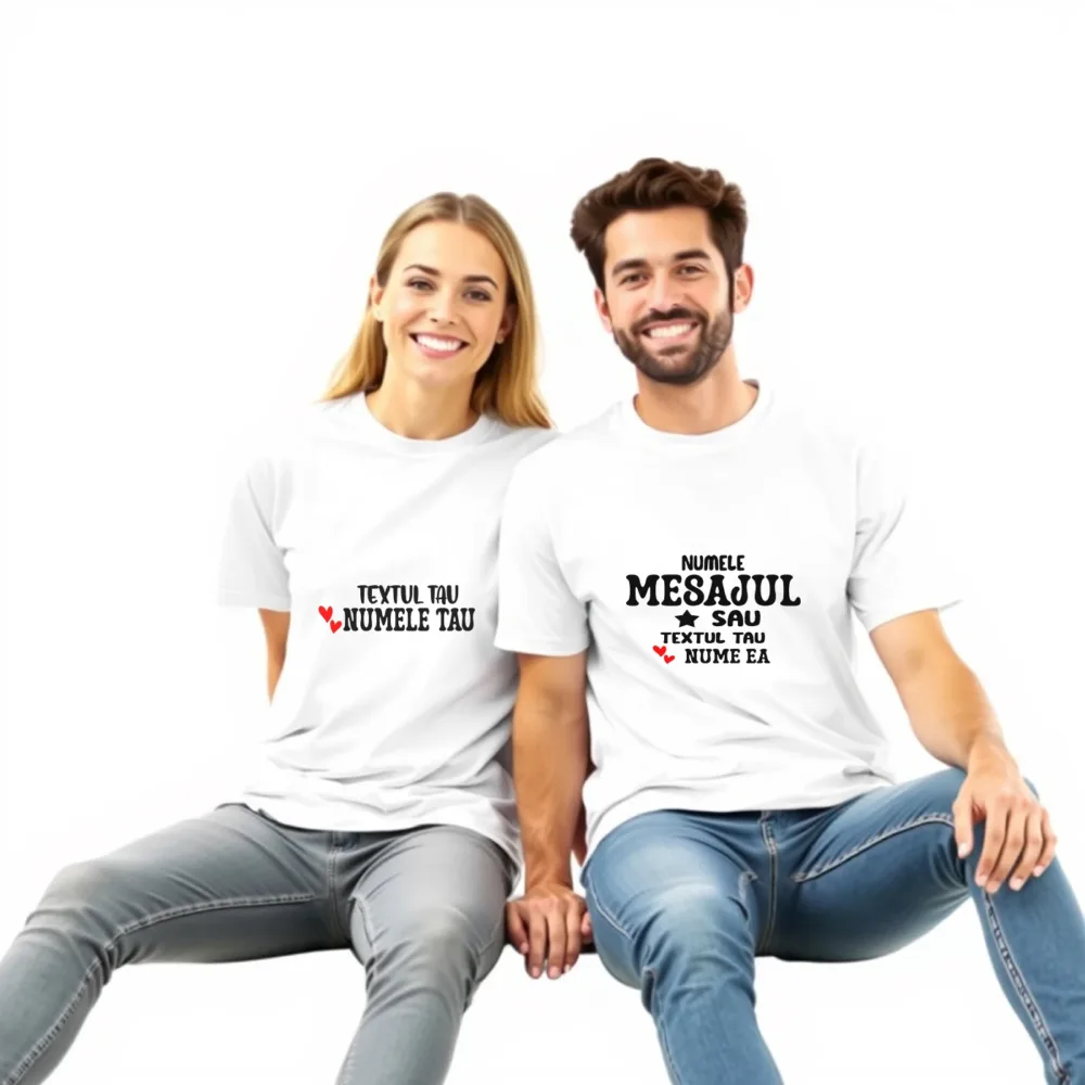 Tricouri haioase personalizate cupluri - If Lost or Drunk – Cadoul amuzant pentru îndrăgostiți