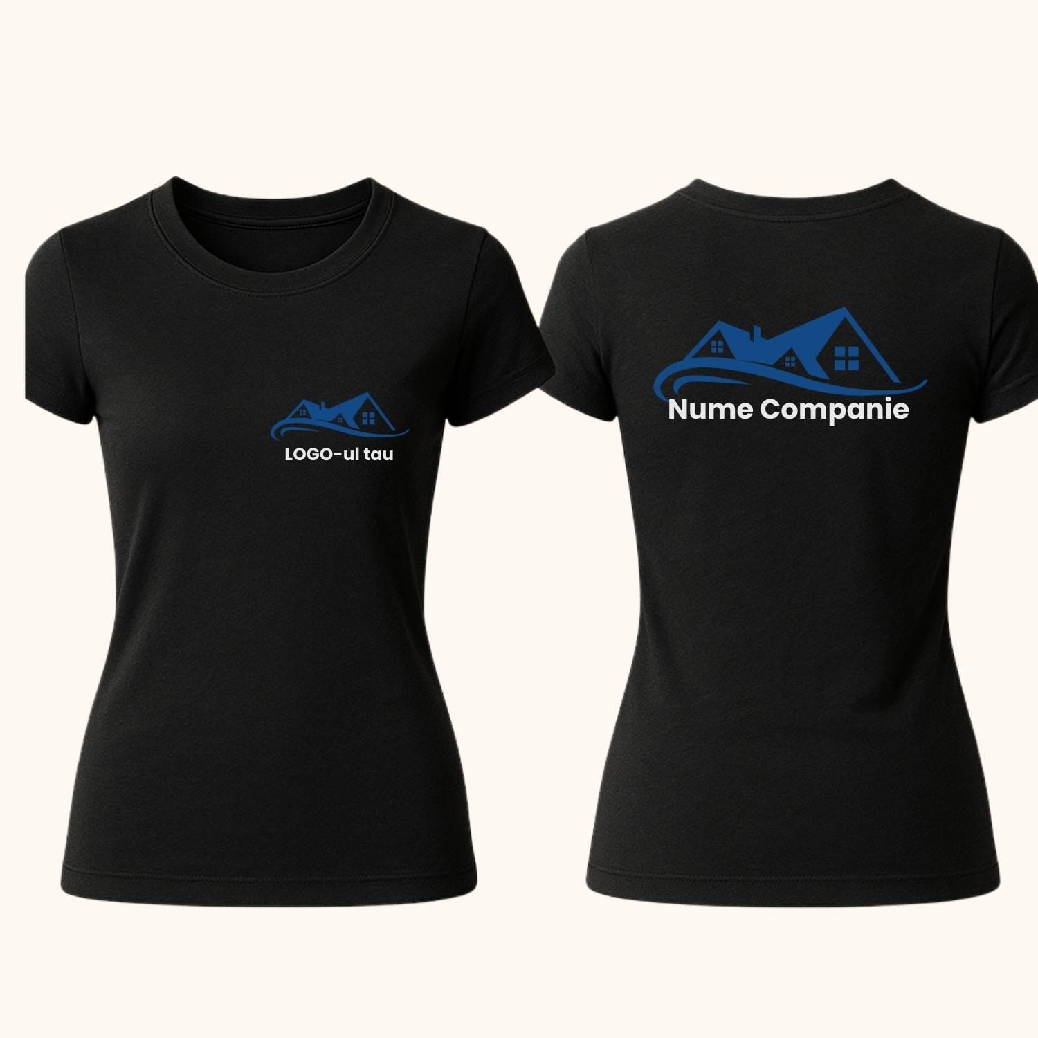 tricou-corporate-unisex-logo-piept-spate-negru-mockup-2 Tricou corporate unisex negru personalizat cu logo pe piept și logo pe spate sus