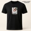 Tricou personalizat cu poză și mesaj, negru cu text emoțional pentru cadou personalizat