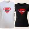 Tricou personalizat unisex cu nume, modele overview supererou, cadou pentru adulti, alb si negru – CadouriCreative.ro