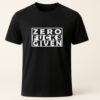 Tricou bărbați cu mesaj “Zero F*cks Given” – model negru, print alb