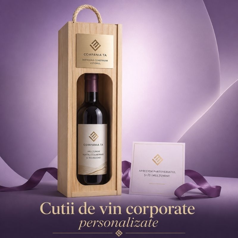 Cutii de vin corporate personalizate
