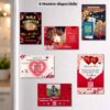 Magnet romantic personalizat cu cod QR 10x15 – mesaj vocal pentru cupluri, 6 modele pe frigider