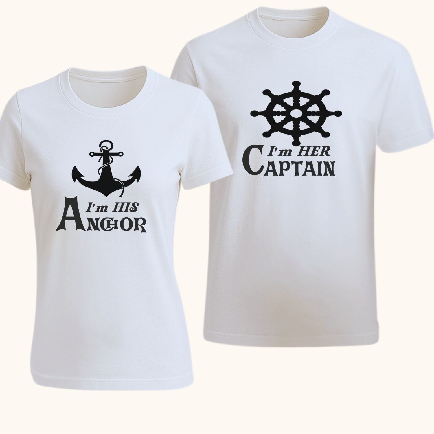 set-tricouri-cuplu-im-his-anchor-im-her-captain-mockup-1 Set tricouri cuplu I'm his anchor și I'm her captain, tricouri pereche el și ea