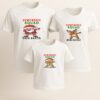 Set tricouri familie Christmas Squad personalizat, design funny de Crăciun - personaje dabbing