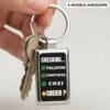 Breloc amuzant personalizat model Checklist Funny, cadou haios pentru prieteni si colegi