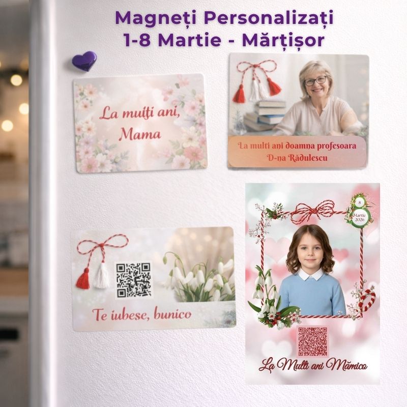 Magneți 1–8 Martie (Mărțișor)