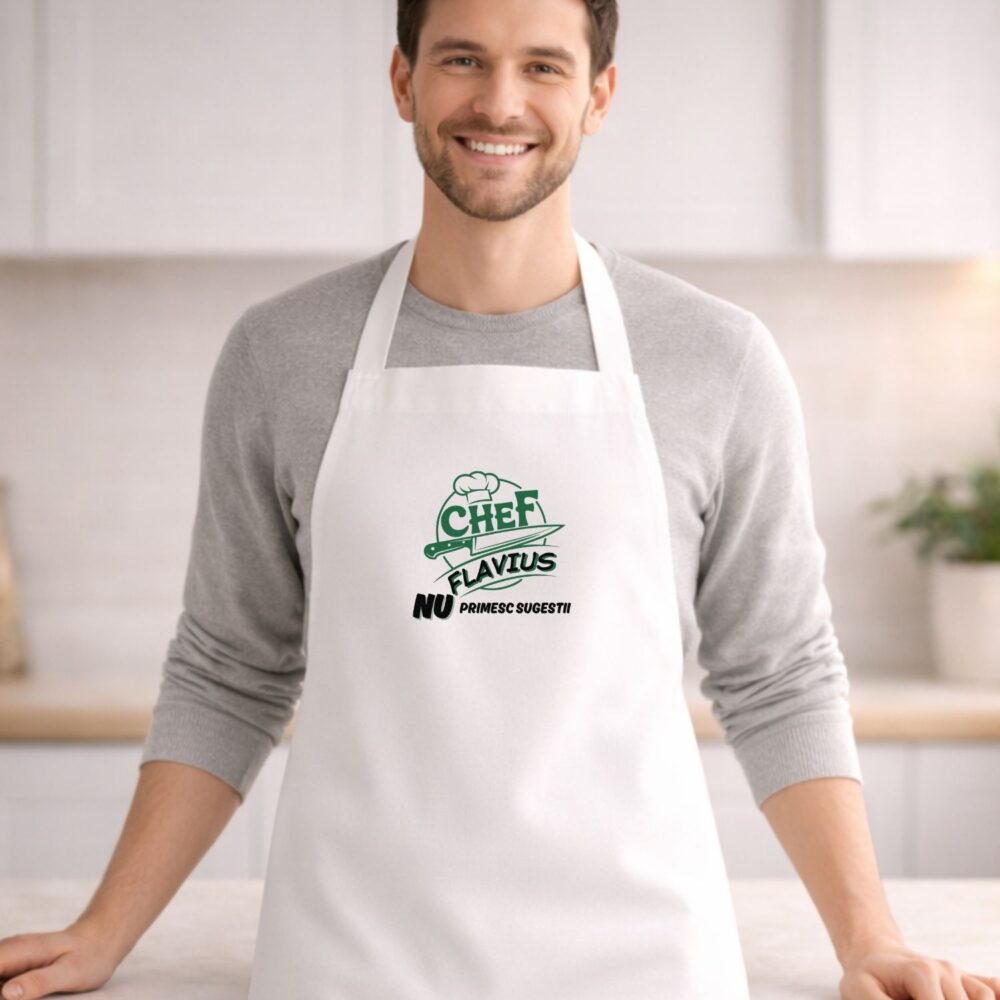 Șorț personalizat pentru grătar cu nume – cadou pentru bărbați, Master Chef BBQ