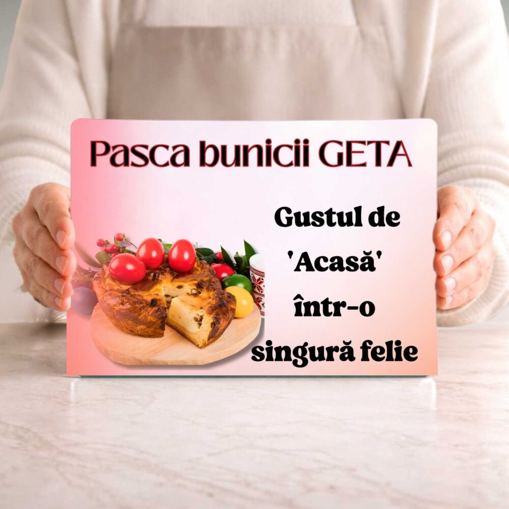 Tocator personalizat Pasca bunicii cu nume – cadou de Paste pentru familie