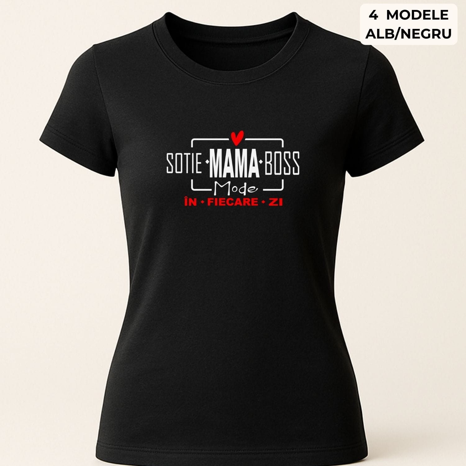 tricou-sotie-mama-boss-personalizat-pentru-femei Tricou personalizat SOTIE MAMA BOSS. Cadou cu mesaj pentru femei.