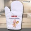 Mănușă de bucătărie personalizată pentru mama model Cea mai bună bucătăreasă, cadou personalizat pentru mama