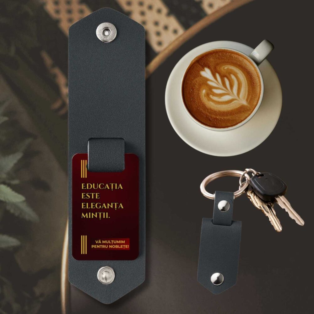Breloc premium personalizat Noblețea Educației, cadou pentru profesor sau cadru didactic