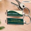 Breloc slim profesori personalizat fata-verso - model Mentor de Exceptie cu nume, personalizat pe ambele fete. Cadou premum pentru cadre didactice