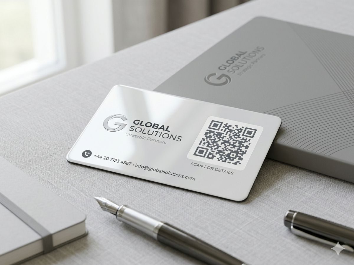 Servicii personalizare magneți – Imagine Magnet personalizat pentru business cu cod QR și branding discret. Cadouri Creative