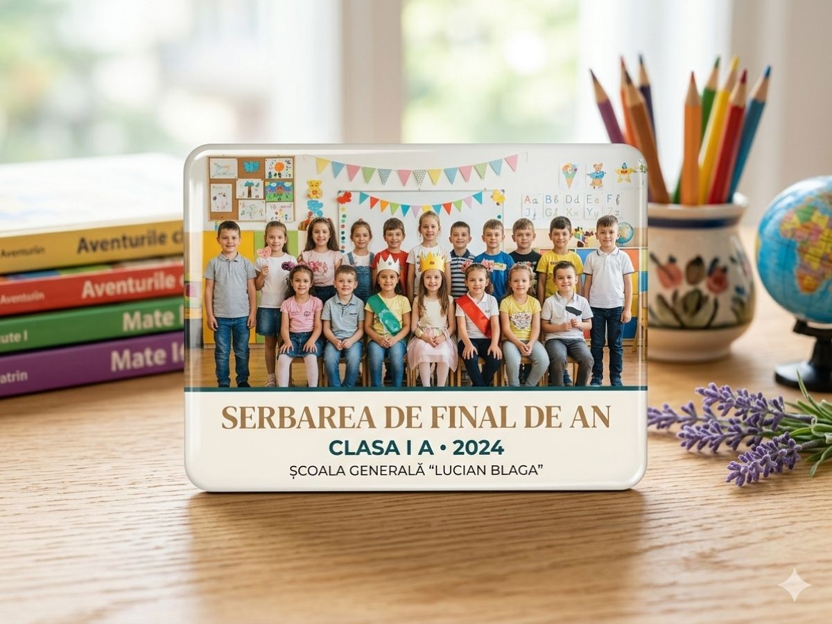 Servicii personalizare magneți – Imagine Magnet personalizat pentru școală și serbare cu fotografie