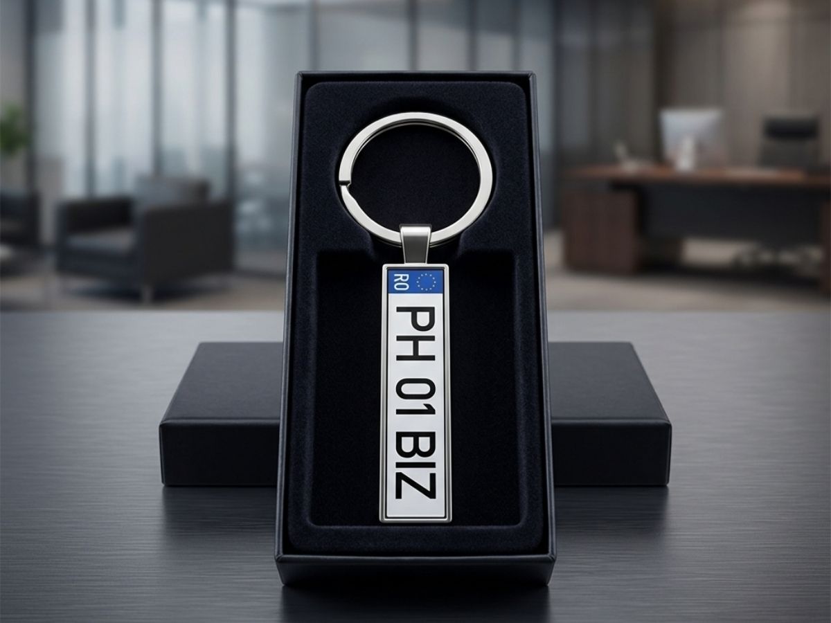 Breloc auto personalizat pentru flote, distribuție, service si parcuri auto