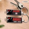 Breloc GYM personalizat față-verso cu nume și mesaj, model Gym Mode On, cadou personalizat pentru iubitorii de sală și fitness