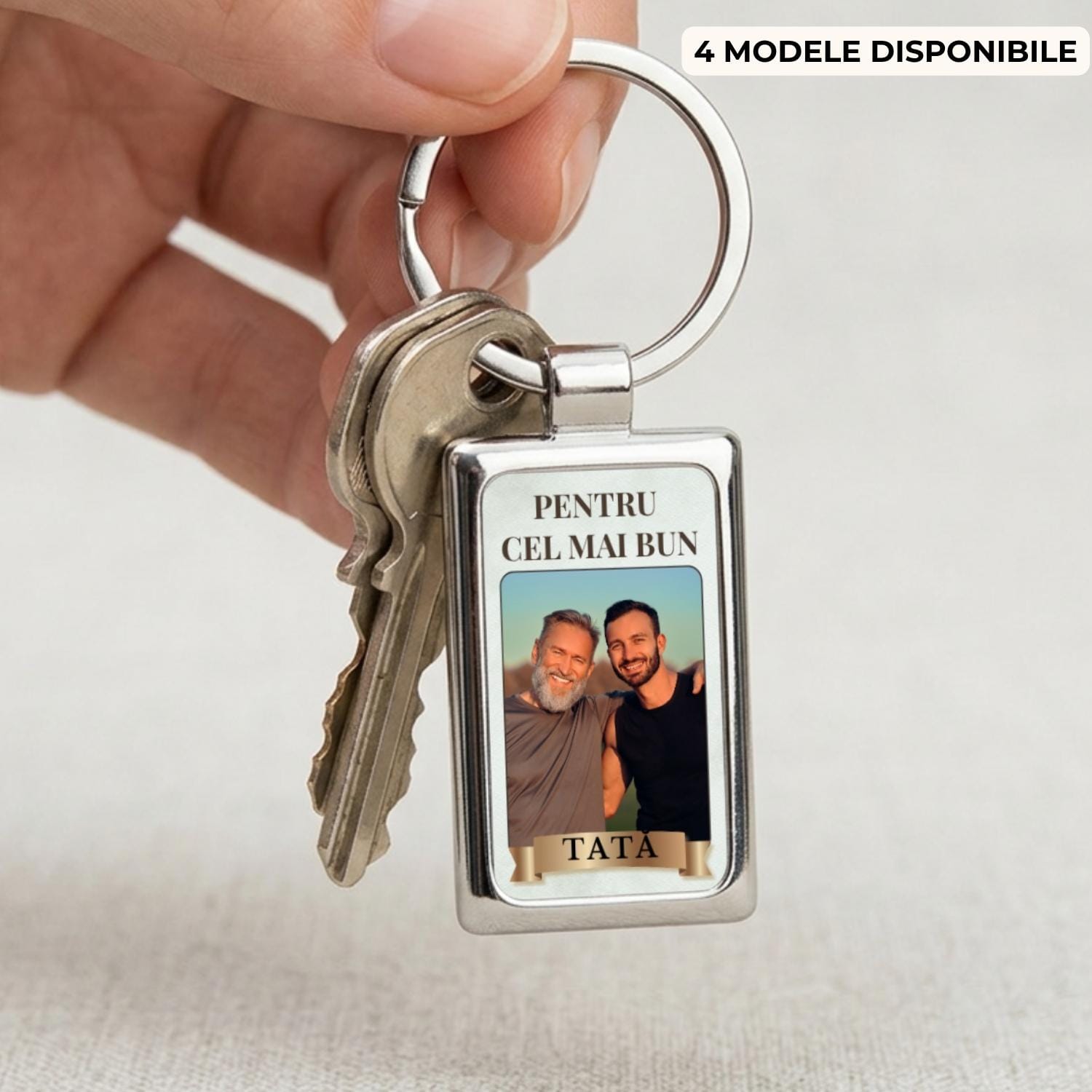 breloc-tata-personalizat-cu-poza-model-pentru-cel-mai-bun-tata Breloc TATA personalizat cu poză, model Pentru cel mai bun tată, cadou elegant și emoționant